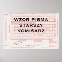 POD, $B.A.K.$ Original, WZOR PISMASTARSZY KOMISARZ Poster