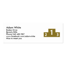 Podium winner business card templates