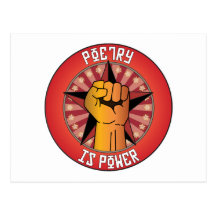 Poetry Is Power Post Card
