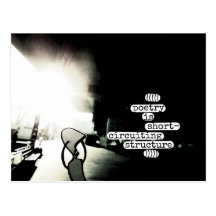 poetry is short-circuiting structure postcards