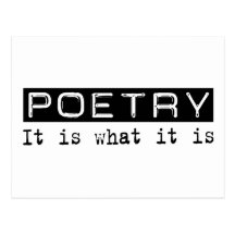 Poetry It Is Post Card
