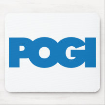 Pogi - Blue Mouse Pad