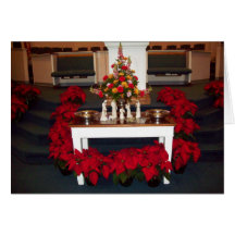 Poinsettia Christmas Card