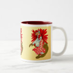 Poinsettia Girl Coffee Mugs