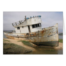 Point Reyes boat Greeting Card
