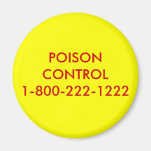 POISON CONTROL1-800-222-1222 REFRIGERATOR MAGNETS