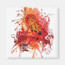 Poison_dart_frog Fridge Magnet