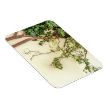 Poison Ivy On A Yellow Wall Flexible Magnets