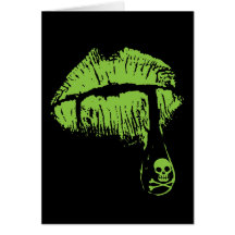 Poison Lips Greeting Cards