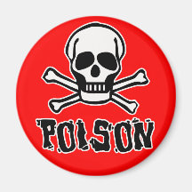 Poison Refrigerator Magnet