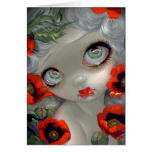"Poisonous Beauties III Opium Poppy" Greeting Card