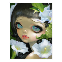 "Poisonous Beauties V: Datura" Postcard