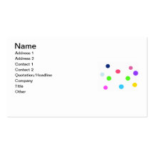 Poka dot chic business card