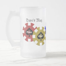 Poker Chip Beer Mug