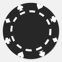 Poker chips stickers