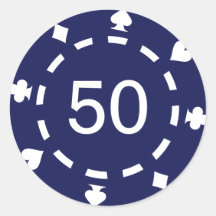 Poker chips stickers