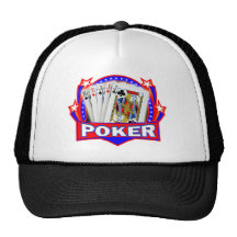 poker mesh hat