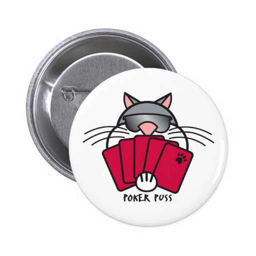 Poker Puss Button