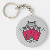 Poker Puss Key Chain keychains