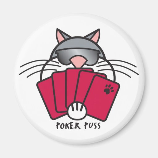 Poker Puss Magnet