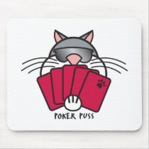 Poker Puss Pad mousepads