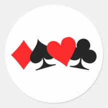 Poker signs cards sticker