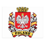 Poland Crest Post Card