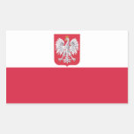 Poland Polish Eagle Crest Rectangular Sticker