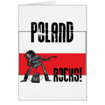 Poland Rocks Greeting Card