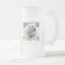 Polar Bear Frosted Beer Mug