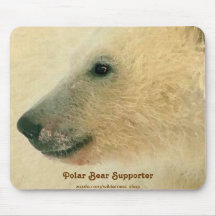 Polar Bear Portrait Collection Mousepads