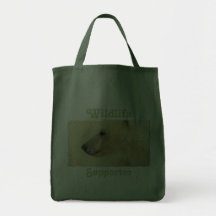 Polar Bear Portrait Collection Tote Bags