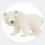 Polar Bear Round Sticker