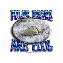 POLAR BEARS ARE COOL_MAMA WITH BABIES POST CARDS