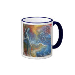 Pole Fishing In The Stars. Coffee Mug
