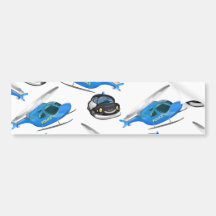 Police Car and helicopter Bumper Stickers