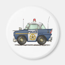 Police Car Law Enforcement Fridge Magnets