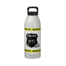 Police Crime Scene Reusable Water Bottle