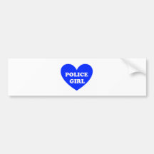 Police Girl Bumper Sticker