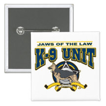 Police K-9 Unit Pinback Buttons