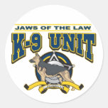 Police K-9 Unit Round Sticker