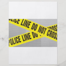 police line do not cross personalized flyer