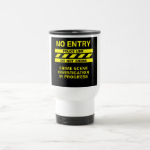 Police Line mug - choose style & colour