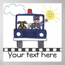 Police man print