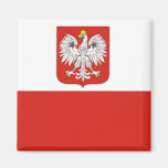 Polish Flag Refrigerator Magnet