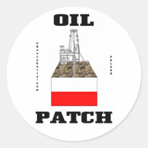 Polish Oil Fields Sticker,Polish Flag,Oil,Derrick