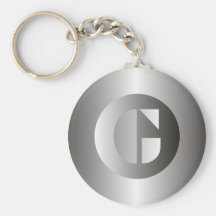 Polished Steel "G" Key Chains