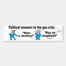 Political answers? bumper stickers
