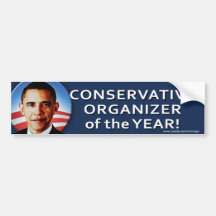 Political "Conservative Organiser" bumper sticker