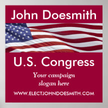 Political Election Campaign Poster Template
